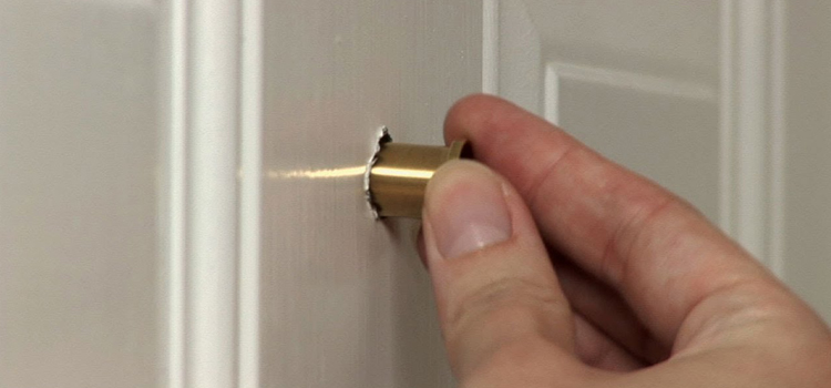 peephole door repair in Plantation